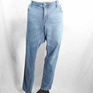 Light Blue Straight Skinny Plus Size Casual Jeans Casual Classic